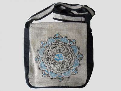 Ethnic Crossbody Bag made of Hemp and Cotton
