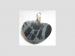 Obsidian heart pendant with blue spots