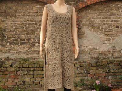 Women's long Nettle dress with drawings
